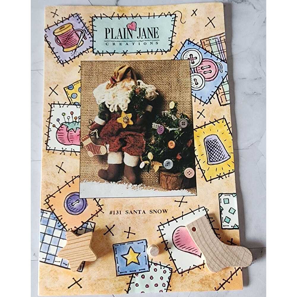 Santa Snow Doll Pattern: Plain Jane Creations - Vintage 1994 (Uncut